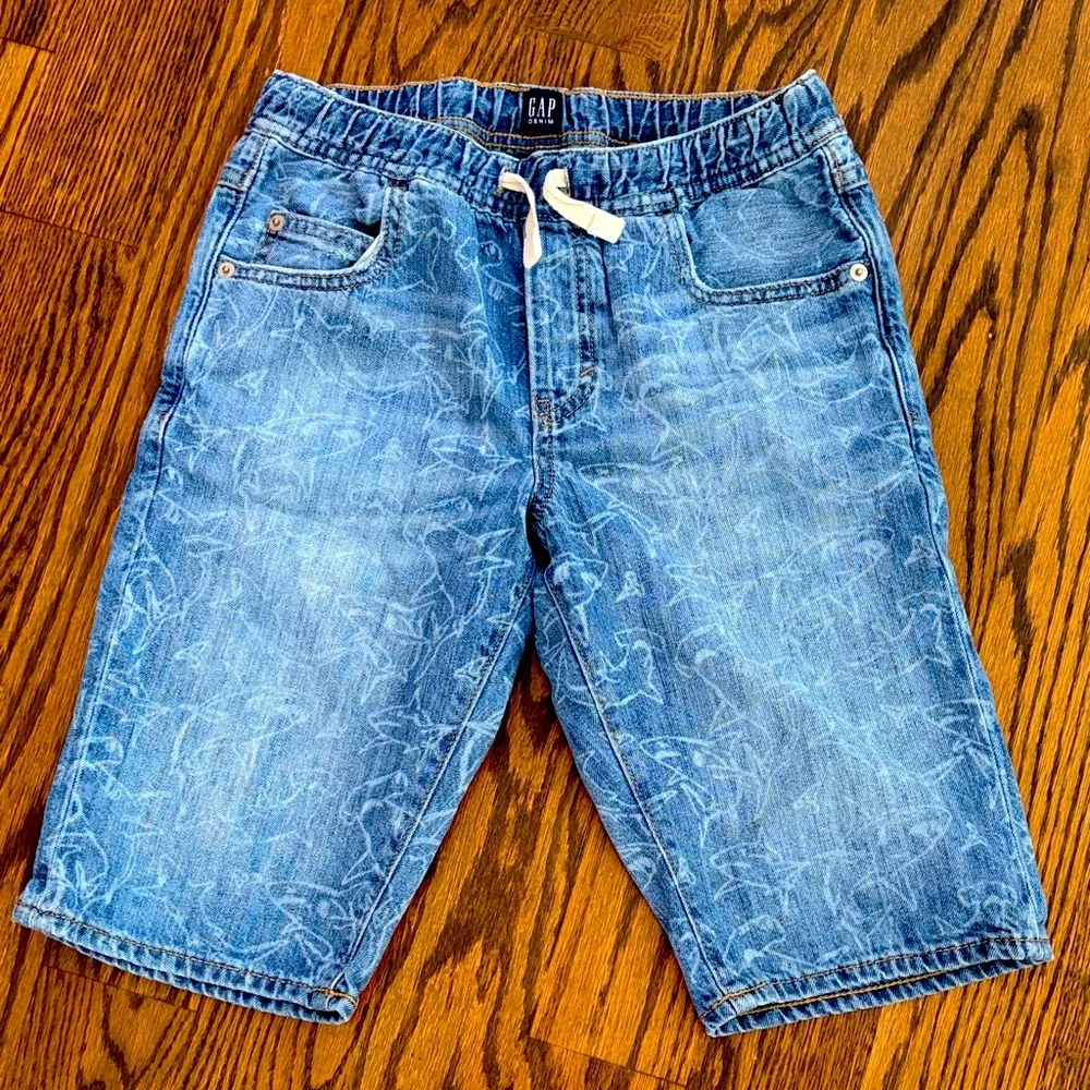 GAP KIDS Light Blue Denim Pull-On Shorts